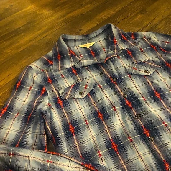 Sundance southwestern style Aztec plaid button up size S - Picture 2 of 12
